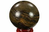 Polished Stromatolite (Greysonia) Sphere - Bolivia #134715-1